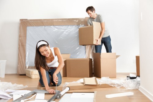 Furniture removals planning in a Blackfriars apartment area