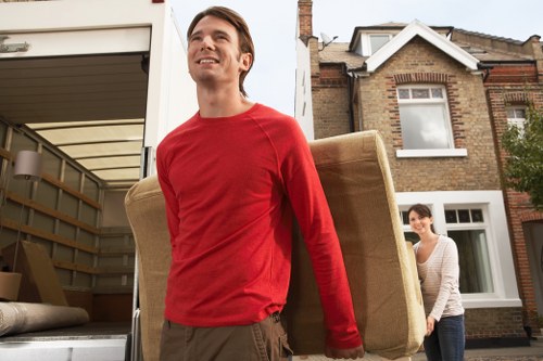 Preparing desks and office items for removal in Blackfriars
