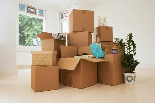 Furniture and household items being loaded for a quick move in Blackfriars