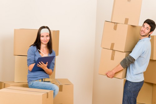 Careful packing and loading for a Blackfriars move